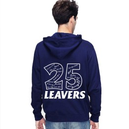 Leavers Graduation Hoodie  25 Name Inside Design 3D Style Stars & Stripes Hood